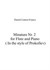 Miniature No.2 for Flute and Piano (in the style of Prokofiev)